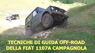 Le tecniche base di guida offroad della Fiat 1107A CampagnolaDriving techniques of 1107A [upl. by Demp248]