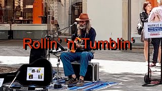 Busking in Bamberg  Rollin’ and Tumblin’ [upl. by Naellij]