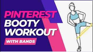 Follow Along Pinterest booty workout with bands [upl. by Willow]