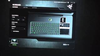 Razer Blade Switchblade User Interface Panel Handson [upl. by Eladnwahs728]