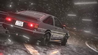 Toyota AE86 Akina Downhill In The Rain Assetto Corsa Max Graphics 2024 [upl. by Neddy]