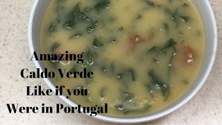 How to make Caldo Verde traditional Portuguese Kale soup [upl. by Higgins]