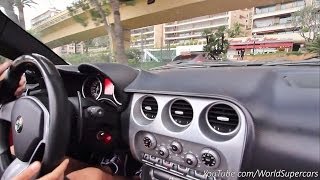 Alfa 8C Spider Chasing Novitec F430 Scuderia and Noisy Supercars [upl. by Atteynot]