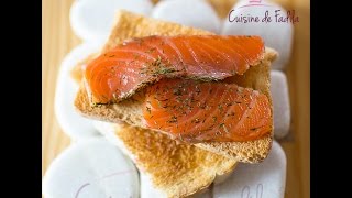 Gravlax How to make gravlax غرافلاكس السلمون [upl. by Leahcimed323]