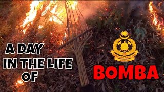 KECEWAPEMBAKARAN TERBUKA LAGIABANG BOMBA KELUAR KES  KEBAKARAN HUTAN  ATAS BUKIT [upl. by Baggett]