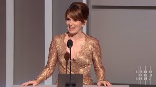 David Letterman Tribute  Tina Fey  2012 Kennedy Center Honors [upl. by Edobalo859]