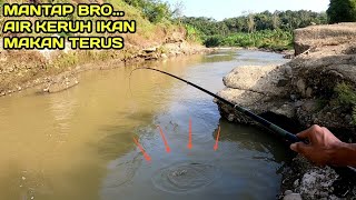 Mancing Di Air Keruh Ikan Makan Terus ini Umpannya bro LM01 [upl. by Eened]