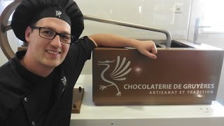 Artisan chocolate tour in Gruyere Switzerland  How to make chocolate [upl. by Egiarc]