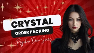 PACK a crystal order for my Crystal shop with me Crystal ASMR [upl. by Kcirtemed]