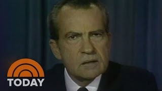 President Nixon Resigns Watergate Scandal  Archives  TODAY [upl. by Marten869]