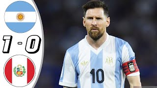 Argentina vs Peru 10 Resumen y Goles 2024 [upl. by Yznyl]