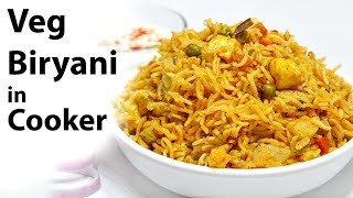 Veg Biryani in Pressure Cooker  वेज बिरयानी कुकर में  Easy Biryani Recipe  KabitasKitchen QR29 [upl. by Gleich262]