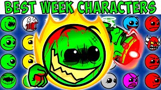 ALL BEST WEEK CHARACTERS  FNF Character Test  Gameplay VS Playground [upl. by Euqinwahs637]