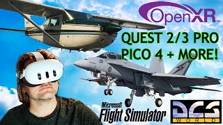 WIRELESS PC VR just got BETTER VDXR for DCS World  MSFS FPS BOOST for QUEST 3 amp PICO 4  OPENXR [upl. by Norabel]