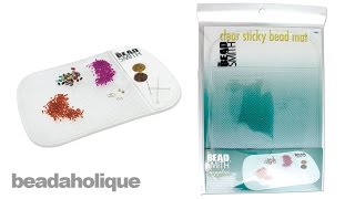 How to Use the Clear Sticky Bead Mat by Beadsmith [upl. by Atinav]