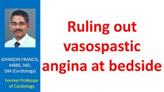 Ruling out vasospastic angina [upl. by Sral]