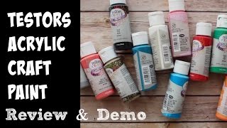 Testors Acrylic Paints Review and Demo [upl. by Yldarb]