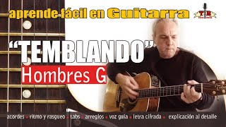 aprende fácil en guitarra temblando hombres g con letra cifrada [upl. by Baldwin]