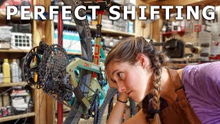 How to adjust your derailleur for perfect shifting indexing your derailleur  Syd Fixes Bikes [upl. by Zoellick441]