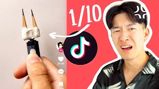 RATING TIKTOK ART TUTORIALS 😭 9 [upl. by Shirlene]