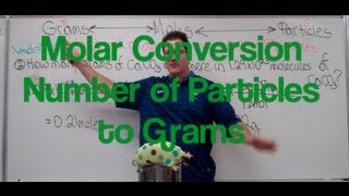 Molar Conversions Number of Particles to Grams [upl. by Ellard]