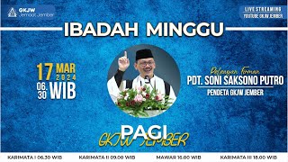 Ibadah Minggu GKJW Jember  Minggu 17 Maret 2024 [upl. by Esir405]