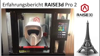 Erfahrungsbericht Raise3d Pro2 3D Drucker und Ideamaker [upl. by Nahtnhoj]