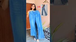 OMG 😱 i found perfect bootcut jeans on MYNTRA 🛍️ shortsfeed jeans myntrahaul [upl. by Ahsilac]