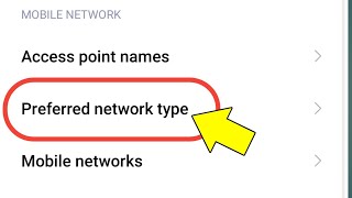 Preferred Network Type  Preferred Network Type Kya Hota Hai [upl. by Stanway]