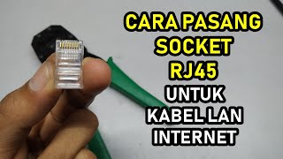 Bagaimana Cara Memasang Soket RJ45 Untuk Kabel lan Internet [upl. by Helbonnah]