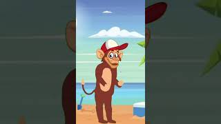 The saddest story of monkey brother  cartoon shorts  night time story [upl. by Vorster]