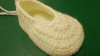 Основа пинетки  Crochet booties  вязание крючком [upl. by Assek933]