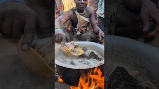 What a delicious Soup Hadza Makes for todays lunch See how this people cooks food hadzabetribe [upl. by Stolzer]