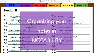 How to organize your Notes in Notability Paperless Student [upl. by Aerb]