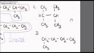 Łańcuch główny w cząsteczkach alkanów [upl. by Yrag456]