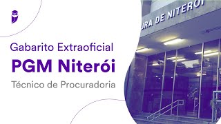 Gabarito Extraoficial PGM Niterói – Técnico de Procuradoria [upl. by Yrro]