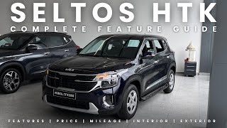 Kia Seltos HTK Petrol MT with New Update 2024  Features  Price  Mileage  Interior  Exterior [upl. by Oilasor]