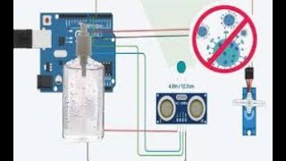 touchless automatic electronic hand sanitizer with arduino [upl. by Anelyak392]