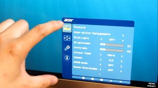 Acer H277HU 27quot Monitor  Complete Menu Options OSD [upl. by Hedberg]