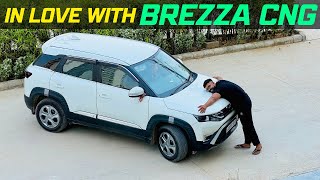 Maruti Suzuki Brezza CNG fully detailed review In Hindi  Brezza Cng average🔥Long Trip Experience [upl. by Annaul810]