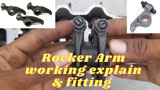 Rocker arm assembly working explain and fitting [upl. by Mead347]