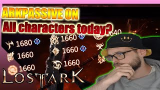 ARKPASSIVE ON all characters today Lost Ark [upl. by Beaston]