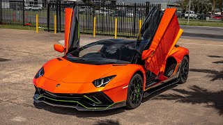 Lamborghini Aventador 7804 Ultimae Roadster 1 of 250  Arancio Xanto [upl. by Nellak103]