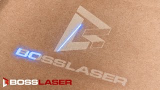 Bosslaser  UV Laser Marking Cardboard [upl. by Ardnuaet]