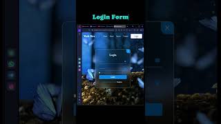 Create a website login form using html CSS and JS  JavaScript Projects [upl. by Pryce]