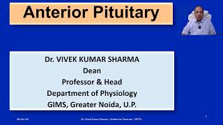 Physiology of Anterior Pituitary part I [upl. by Violetta]