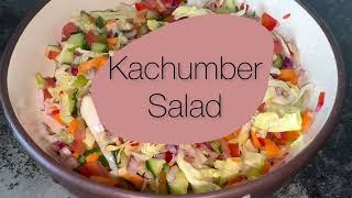 Kachumber Salad Recipe  Vegetarian [upl. by Xer]