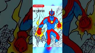 drawvengers ultraman drawing spiderman howtodrawman artandcraft drawn art superarts [upl. by Coplin]