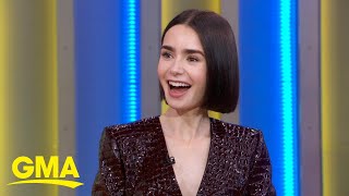 Lily Collins talks Emily in Paris season 4 part 2 [upl. by Rehtse]