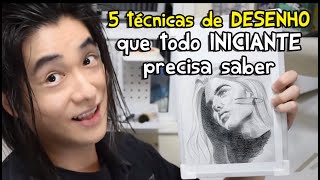 5 Técnicas que TODO INICIANTE DEVE SABER  COMO DESENHAR [upl. by Obie]